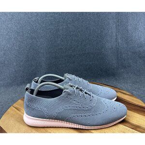 Cole Haan ZeroGrand Stitchlite Knit Oxford Womens 11B Gray Pink Shoes W11512